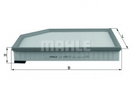 Filtre - Filtru aer MAHLE ORIGINAL LX 1591/2