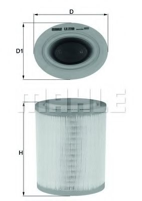 Filtre - Filtru aer MAHLE ORIGINAL LX 2790