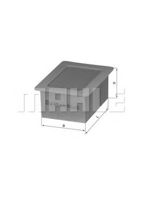 Filtre - Filtru aer MAHLE ORIGINAL LX 628
