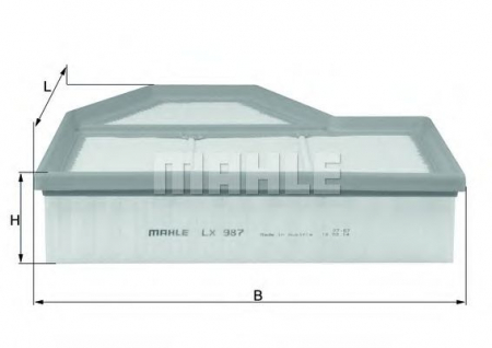 Filtre - Filtru aer MAHLE ORIGINAL LX 987