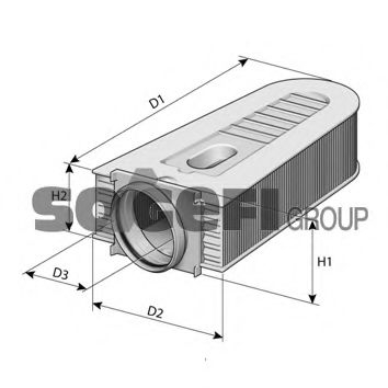 Filtre - Filtru aer PURFLUX A1384