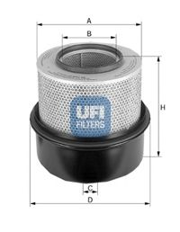 Filtre - Filtru aer UFI 27.383.00
