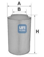 Filtre - Filtru aer UFI 27.650.00