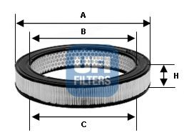 Filtre - Filtru aer UFI 30.803.00