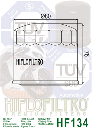 Filtru de ulei HIFLOFILTRO HF134 [1]