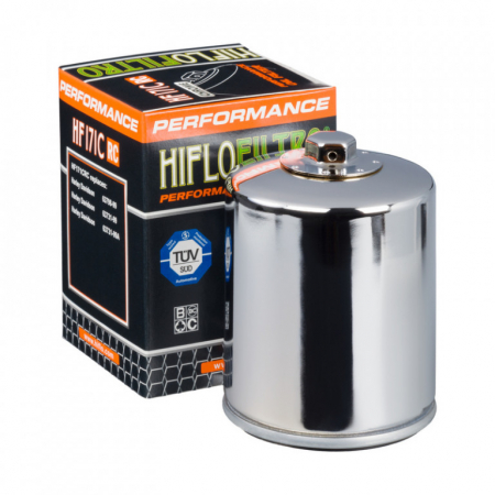 Filtru ulei moto - Filtru de ulei HIFLOFILTRO HF170CRC Race Cromat