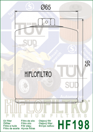 Filtru de ulei HIFLOFILTRO HF198 [1]