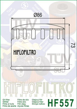 Filtru de ulei HIFLOFILTRO HF557 [1]