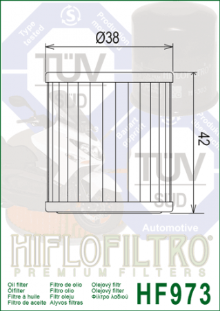 Filtru de ulei HIFLOFILTRO HF973 [1]