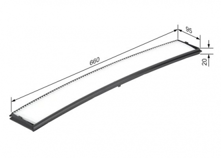 Filtru habitaclu BOSCH 1 987 432 036 [1]