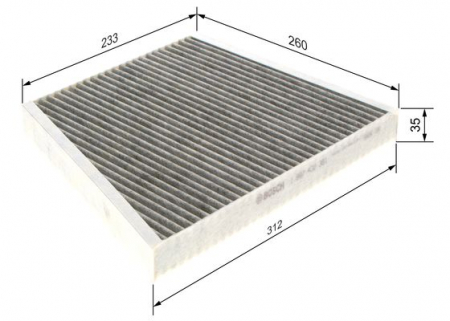 Filtru habitaclu C.A. BOSCH 1 987 432 381 [2]