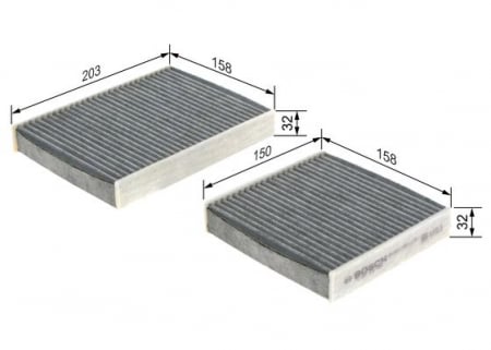 Filtre habitaclu - Filtru habitaclu C.A. BOSCH 1 987 432 436