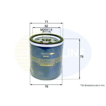 Filtre - Filtru ulei COMLINE EOF194