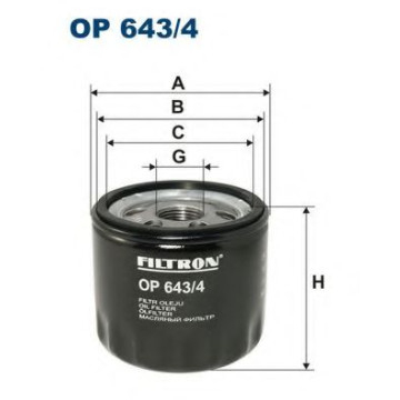 Filtre - Filtru ulei FILTRON OP643/4