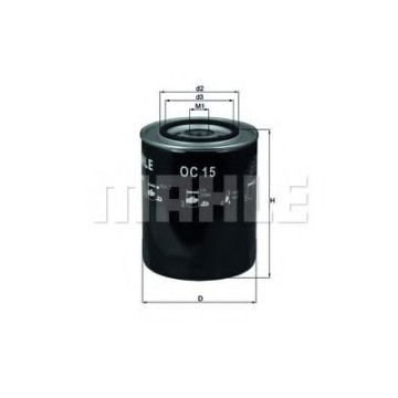 Filtre - Filtru ulei MAHLE ORIGINAL OC 15