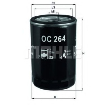 Filtre - Filtru ulei MAHLE ORIGINAL OC 264