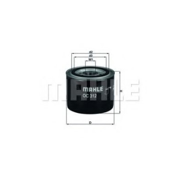 Filtre - Filtru ulei MAHLE ORIGINAL OC 312