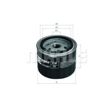 Filtre - Filtru ulei MAHLE ORIGINAL OC 384
