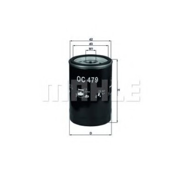 Filtre - Filtru ulei MAHLE ORIGINAL OC 479