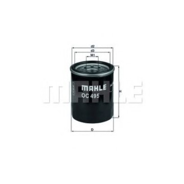 Filtre - Filtru ulei MAHLE ORIGINAL OC 495