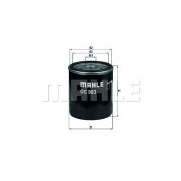 Filtre - Filtru ulei MAHLE ORIGINAL OC 983