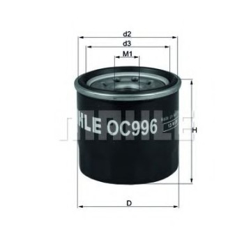 Filtre - Filtru ulei MAHLE ORIGINAL OC 996