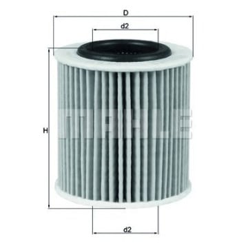 Filtre - Filtru ulei MAHLE ORIGINAL OX 834D