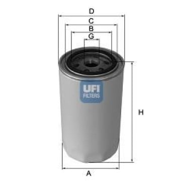 Filtre - Filtru ulei UFI 23.106.01
