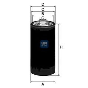 Filtre - Filtru ulei UFI 23.144.01
