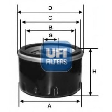 Filtre - Filtru ulei UFI 23.519.00
