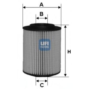 Filtre - Filtru ulei UFI 25.027.00