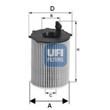 Filtre - Filtru ulei UFI 25.142.00