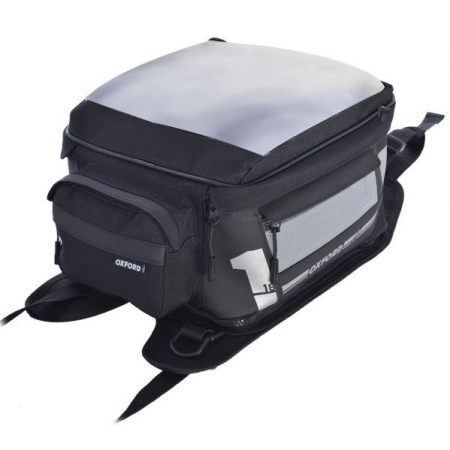 Genti bagaje moto - Geanta Rezervor Moto Negru / Gri 18L Oxford OL443