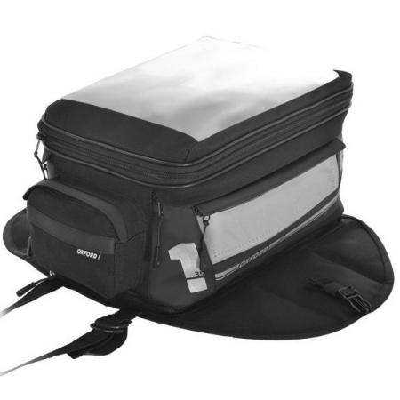 Genti bagaje moto - Geanta Rezervor Moto Negru / Gri 35L Oxford OL442