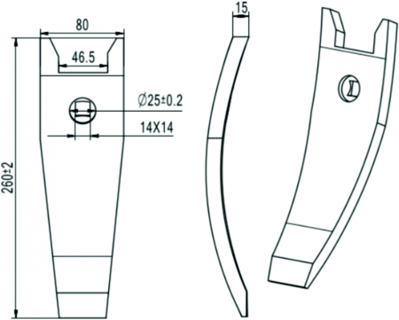 HammersMade HA0915 - Dalta - brazdar pt. Horsch echivalent 00310915 [1]