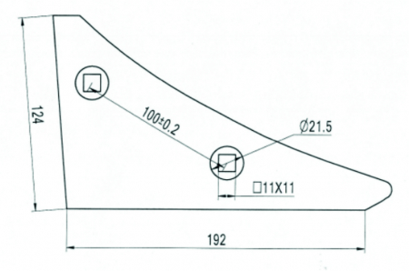 HammersMade HA1900 - Plaz dreapta pt. Lemken echivalent 3401900 [1]