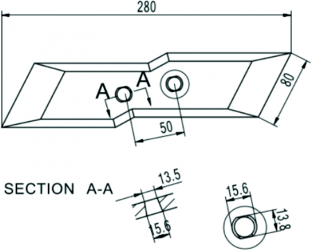 HammersMade HA2129 - Varf brazdar stanga pt. Kuhn echivalent 622129 [1]