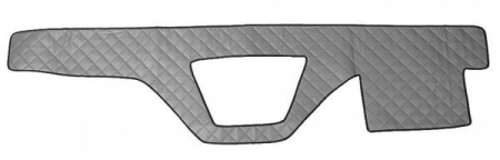 Material pentru plansa de bord - Husa bord compatibila cu DAF XF 105 (01.2006-12.2013) si DAF XF 106 01.2014+, Gri