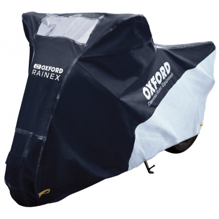 Accesorii moto - Husa Moto Exterior Oxford Rainex Negru / Argintiu Marimea M CV502