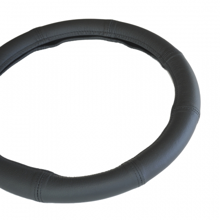 Husa Volan Piele Naturala Negru 35-37 CM [1]