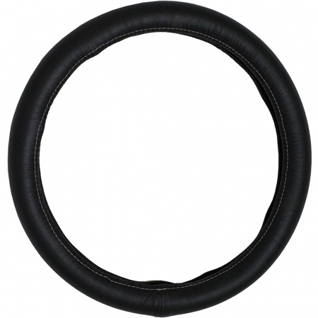 Husa Volan Piele Naturala One Line Negru 37-39 Cm [0]