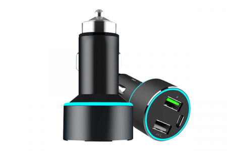Incarcator Auto 1Xusb Qc3.0 + 1Xusb 2.4A + 1Xusb Type-C 42W [4]