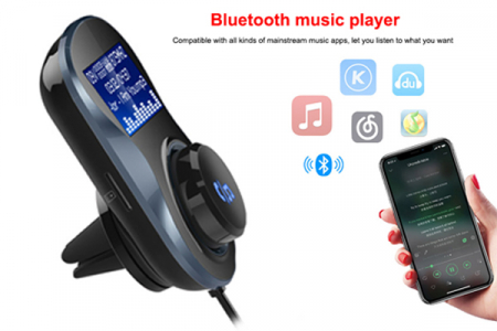 Incarcator Auto 1Xusb Qc3.0 Si 1Xusb 2.4A Cu Bluetooth Si Modulator Fm [10]