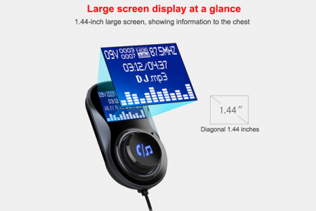 Incarcator Auto 1Xusb Qc3.0 Si 1Xusb 2.4A Cu Bluetooth Si Modulator Fm [9]