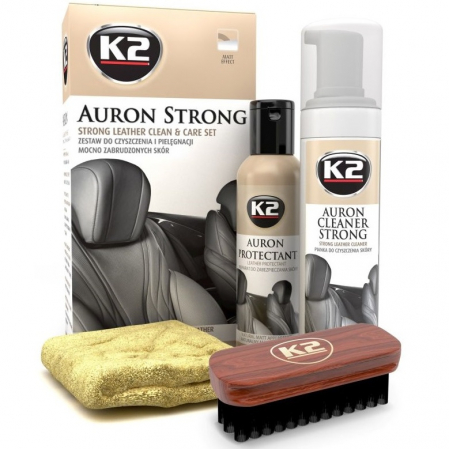 Intretinere auto - K2 Auron Strong Kit Ingrijire Si Curatare Piele G4121