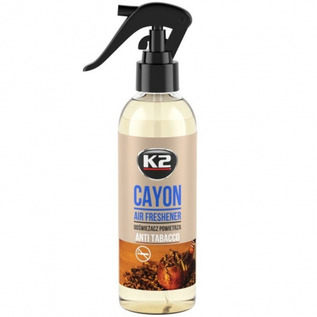 Intretinere auto - K2 Cayon Odorizant Cu Pulverizator Anti Tabacco 250ML M117AT