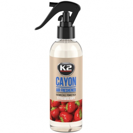 Intretinere auto - K2 Cayon Odorizant Cu Pulverizator Strawbery 250ML M117S