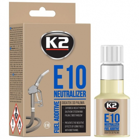 Uleiuri si Lichide Auto - K2 E10 Neutralizer Fuel Additive Aditiv Combustibil Benzina 50ML T325