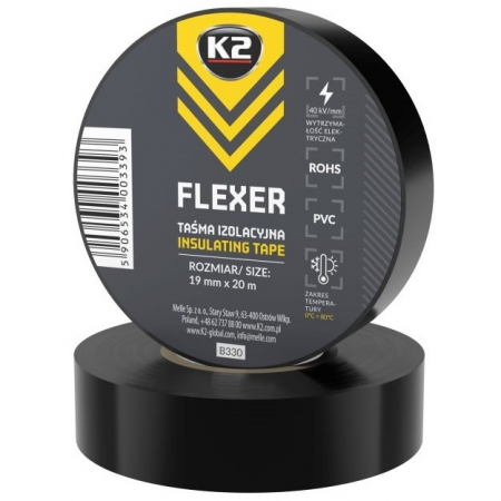 Intretinere auto - K2 Flexer Banda Izolatoare 19MMX20M B330