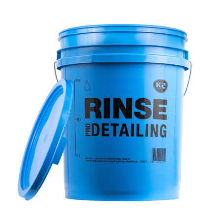 Bureti, Lavete, Accesorii - K2 Galeata Detailing RINSE 20L Albastra